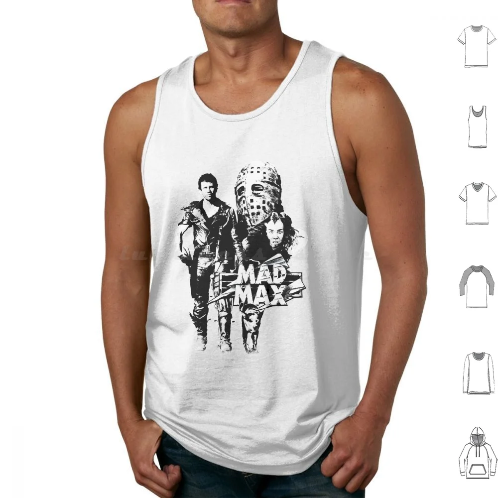 Mens Funny Mad Max Gift For Music Fans Tank Tops Vest Sleeveless Mens Funny Mad Max For Music Fans Motor Mad Max Gaming