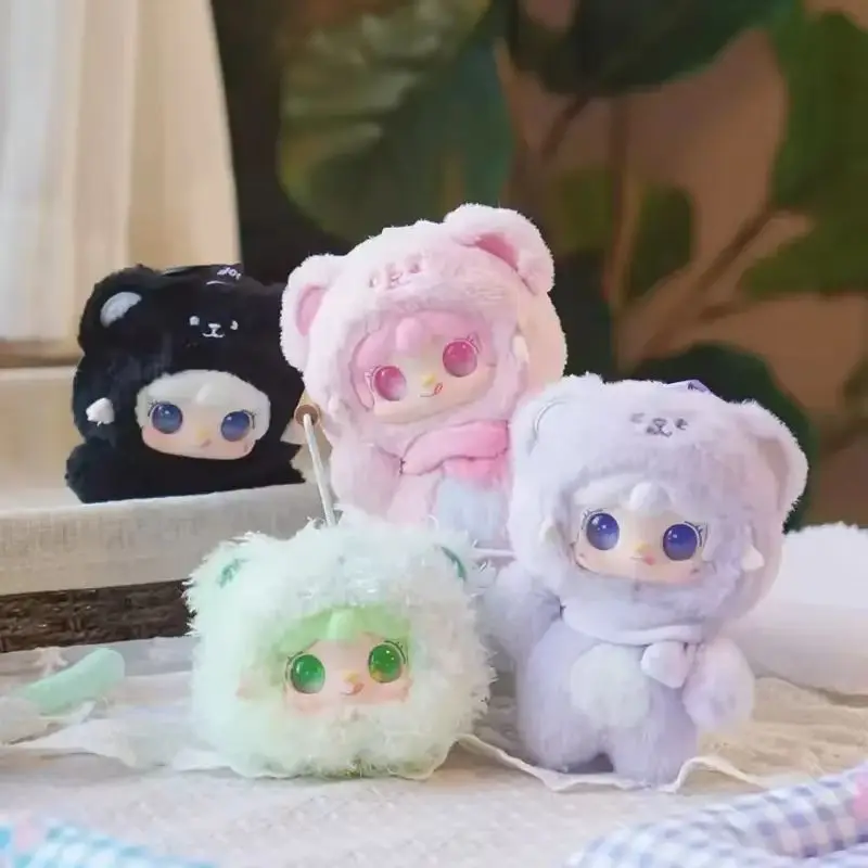 Yooki V4 Take A Bite Of Bear Plush Vinyl Blind Box Keychain Pendant Doll Desktop Ornament Collection Trendy Toy Mystery Box Gift