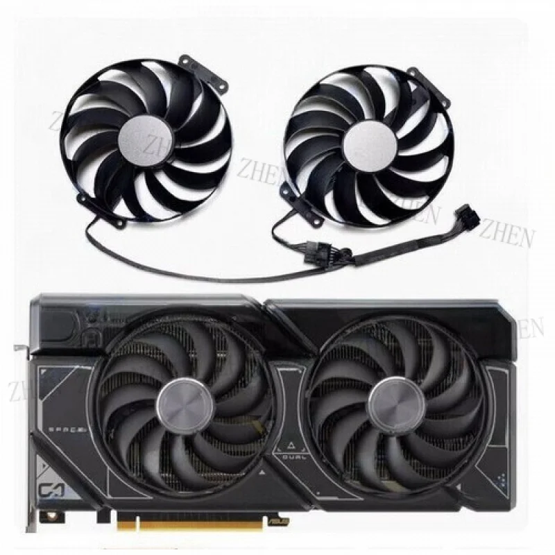 Y For ASUS RTX4070 12GB DUAL OC Graphics Card Cooling Fan Parts