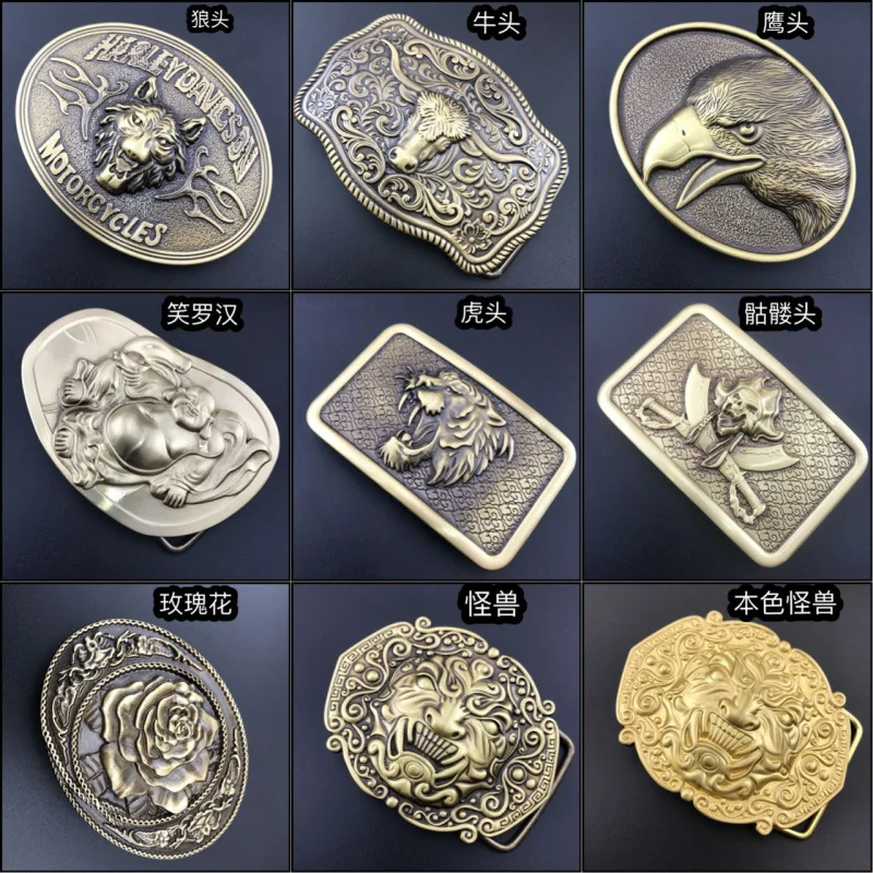 

Men's Vintage Brass Belt Buckle，Brass Belt Buckle Factory Wholesale，New Brass Belt Buckle
