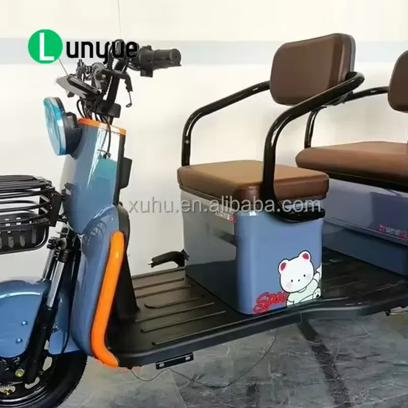 New Design Electric Tricycle for Elderly Parents Three Wheel E Bike Comfortable Safe Mobility Scooter for Seniors Daily Use