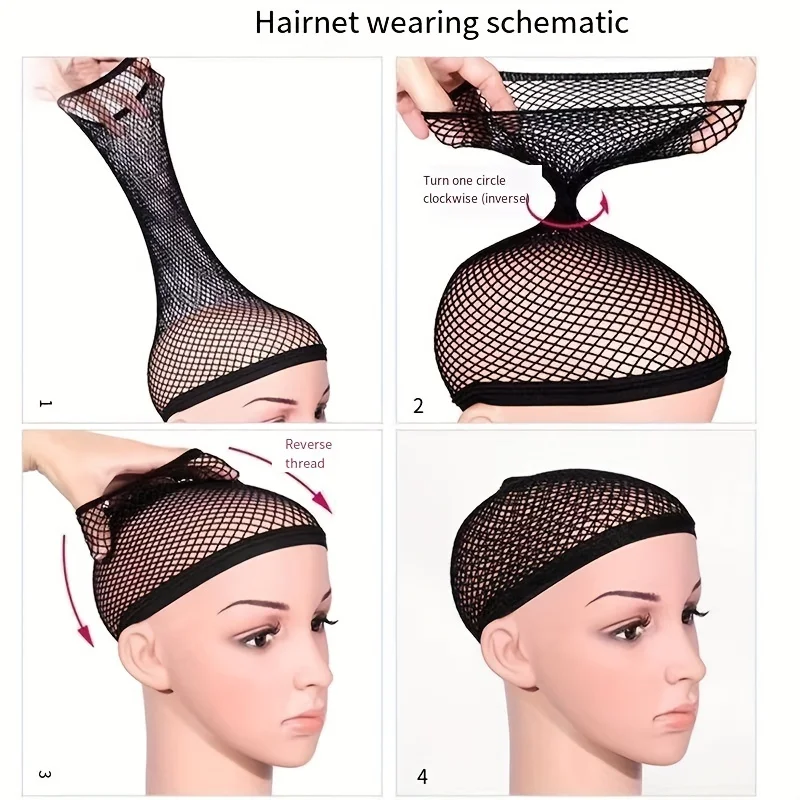 1 قطعة/10 قطعة قبعة شعر مستعار صافي قبعة. المباراة المفضلة لارتداء الباروكات