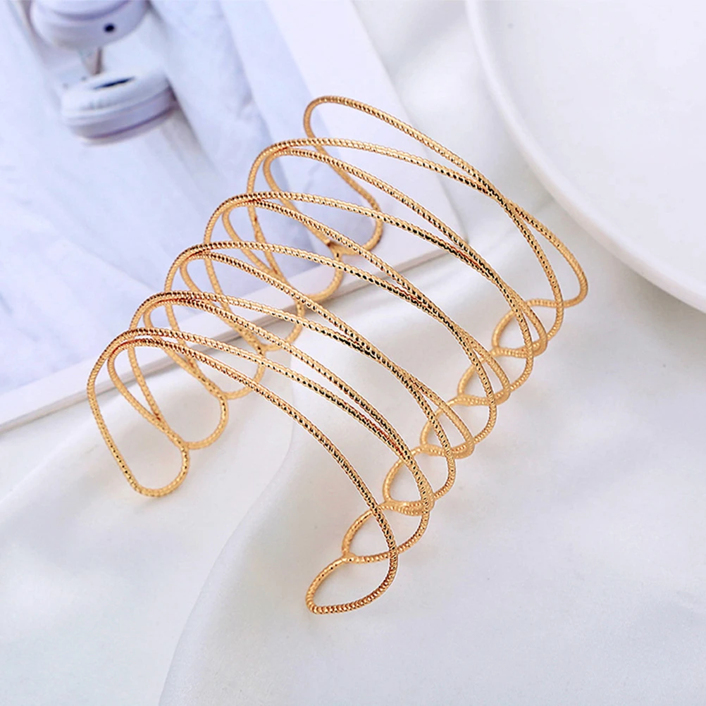 

4 Pcs Bracelet Metal Hand Jewelry Miss Bracelets for Men Bangles Alloy Upper Arm