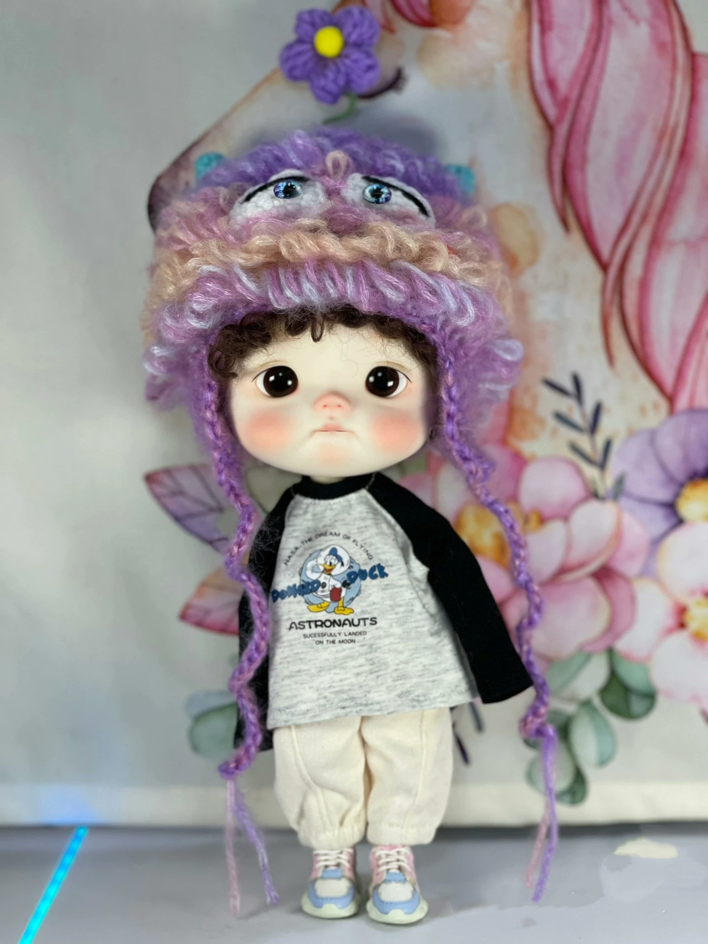 Dula Handmade Little monsters colored yarn Knitted hat cap Blythe ob24 ob22 ob11 Azone Licca ICY JerryB 1/6 Bjd Doll Accessories