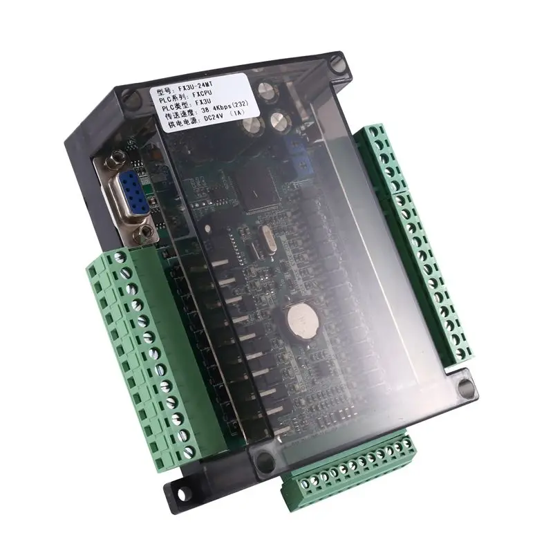 Ingenious-3X FX3U-24MT PLC Industrial Control Board 14 Input 10 Output 6AD 2DA With 485 Communication And RTC(B)