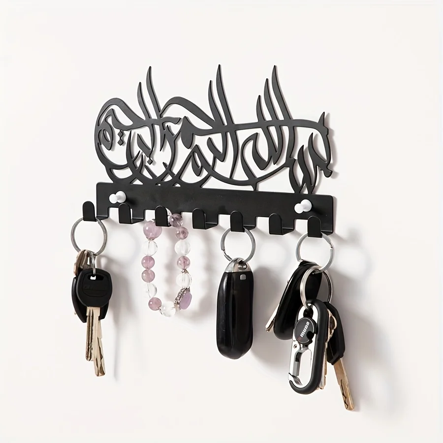 Edelstahl-Wandhaken, Wandmontierte Garderobe mit Mehrfachlöchern für Badezimmer-Handtuch- und Hutaufbewahrung