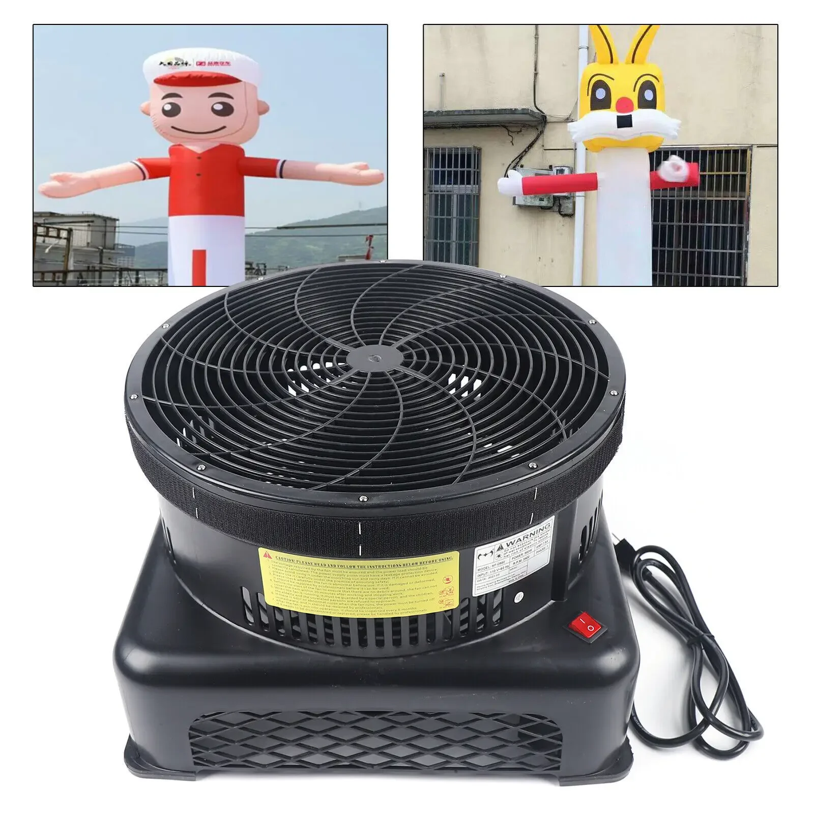팽창식 튜브맨용 17.7인치 950W 공기 송풍기 – Fly Guy Sky Puppet Air Dancer