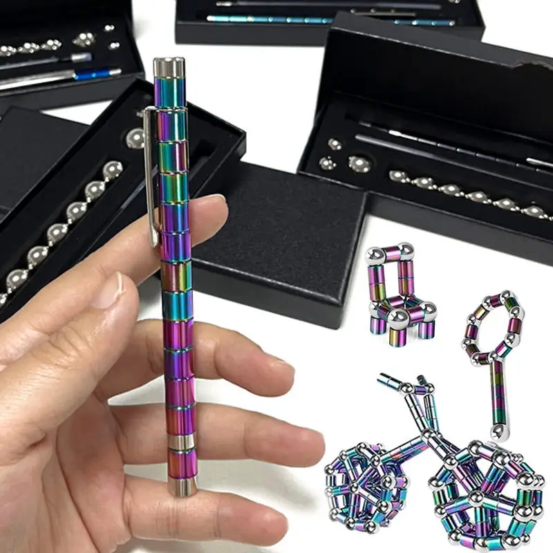 

Многофункциональная магнитная ручка, антистрессовые игрушки, декомпрессионная металлическая магнитная ручка, подарок для снятия стресса с Рождеством