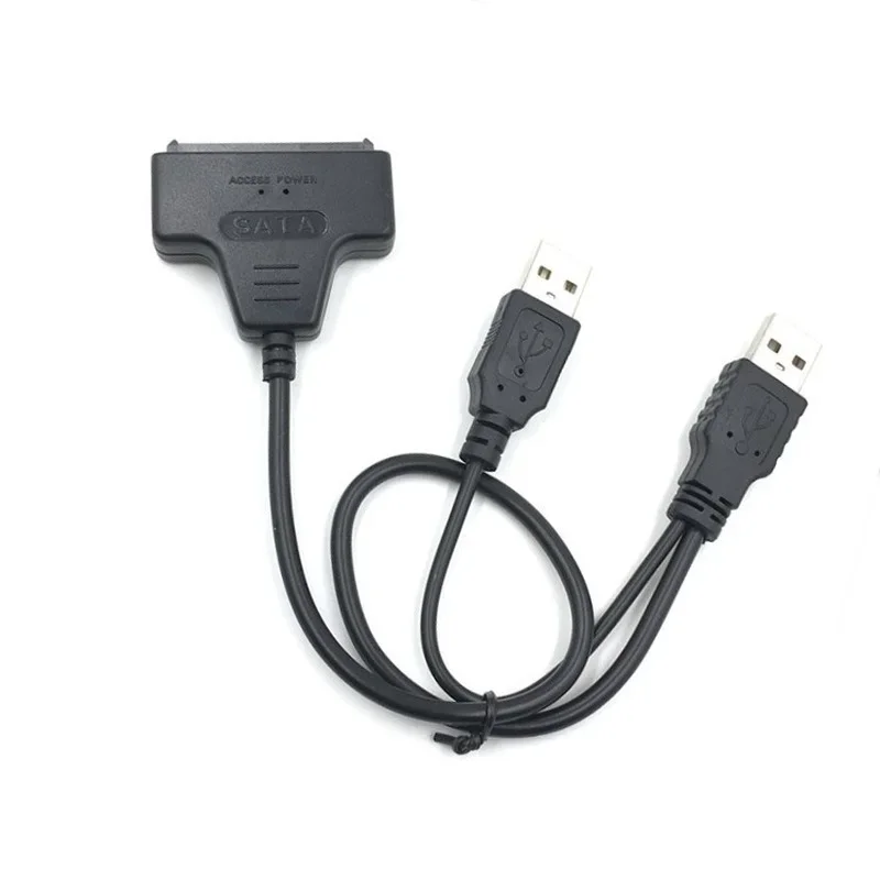 Câble adaptateur usb 2.0 vers SATA pour disque dur Portable de 2.5 pouces, adaptateur 7 + 15 pouces pour disque dur HDD/SSD