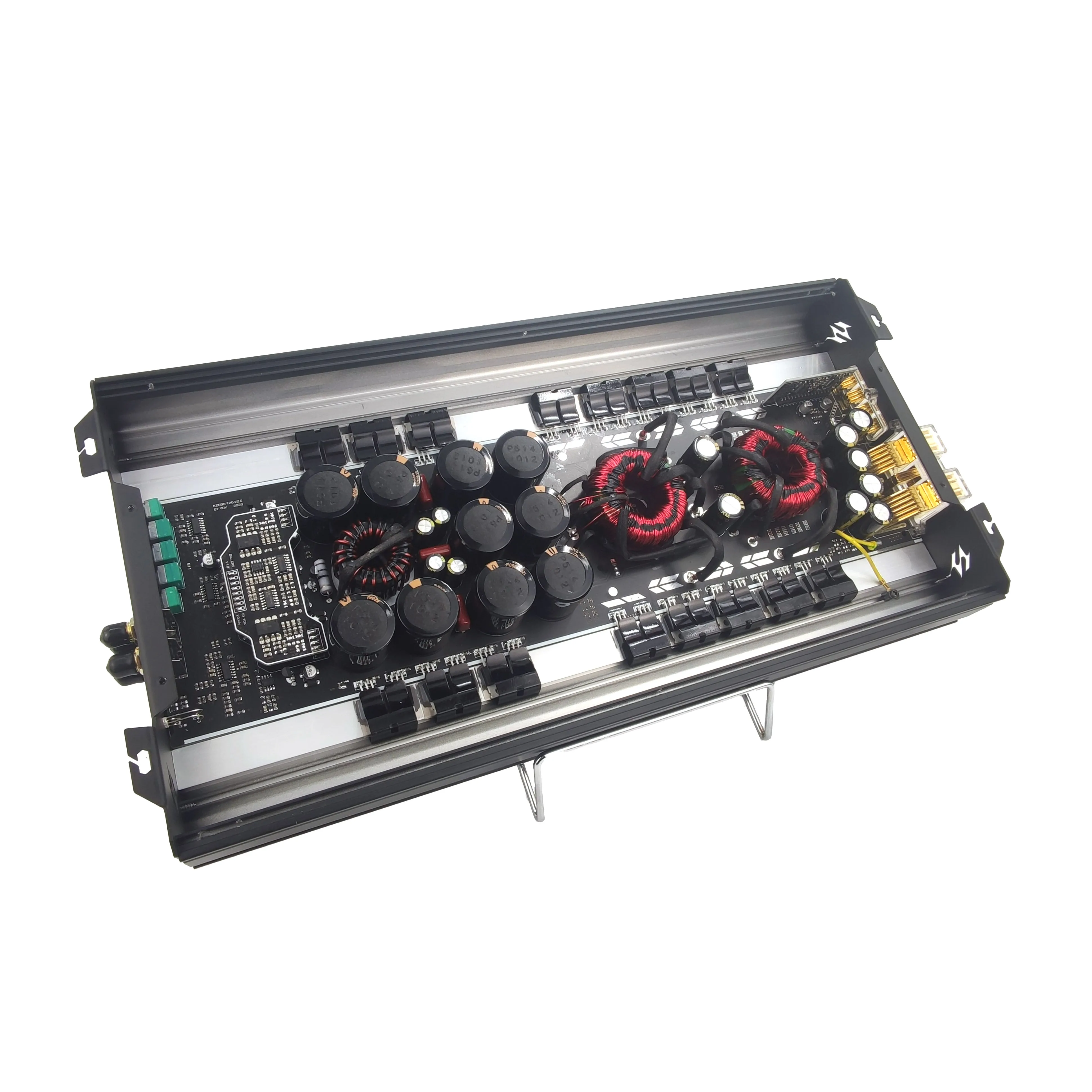 OEM Factory High Quality 2000W RMS 1OHM 1CH Aluminium Material Mono Class D Amplifier Crossovers Car Audio Subwoofer Amplifier