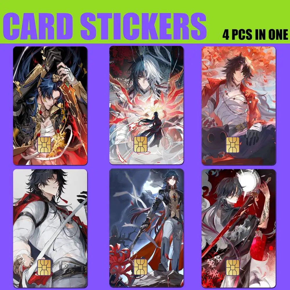 

Game HSR Mortenax B-Blade Card Stickers for Bank Access Protective Waterproof Film Cover Sticker Gift