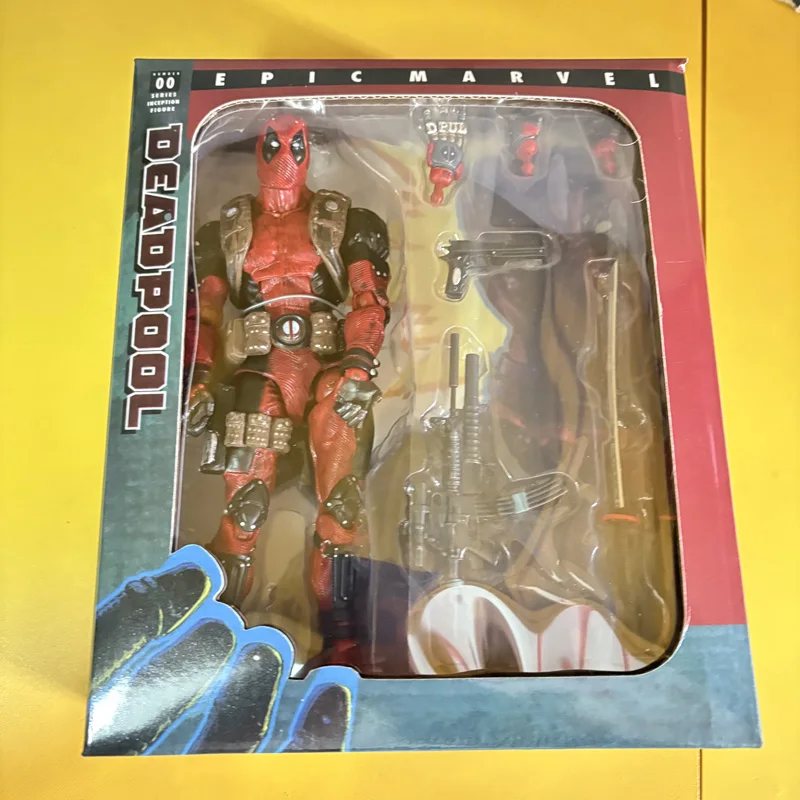 Neca épico x-men deadpool figura de ação variante articulação móvel super heróis figura de piscina morta com armas presentes de natal brinquedo