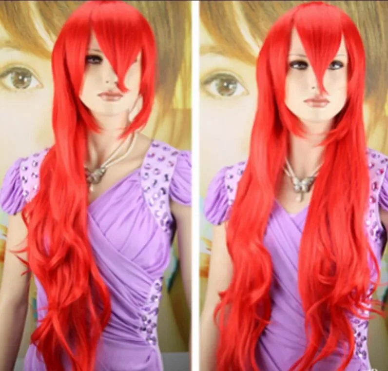 

WIG New Cosplay red Long Curly Women's Hair Full Wig Fashion Wigs