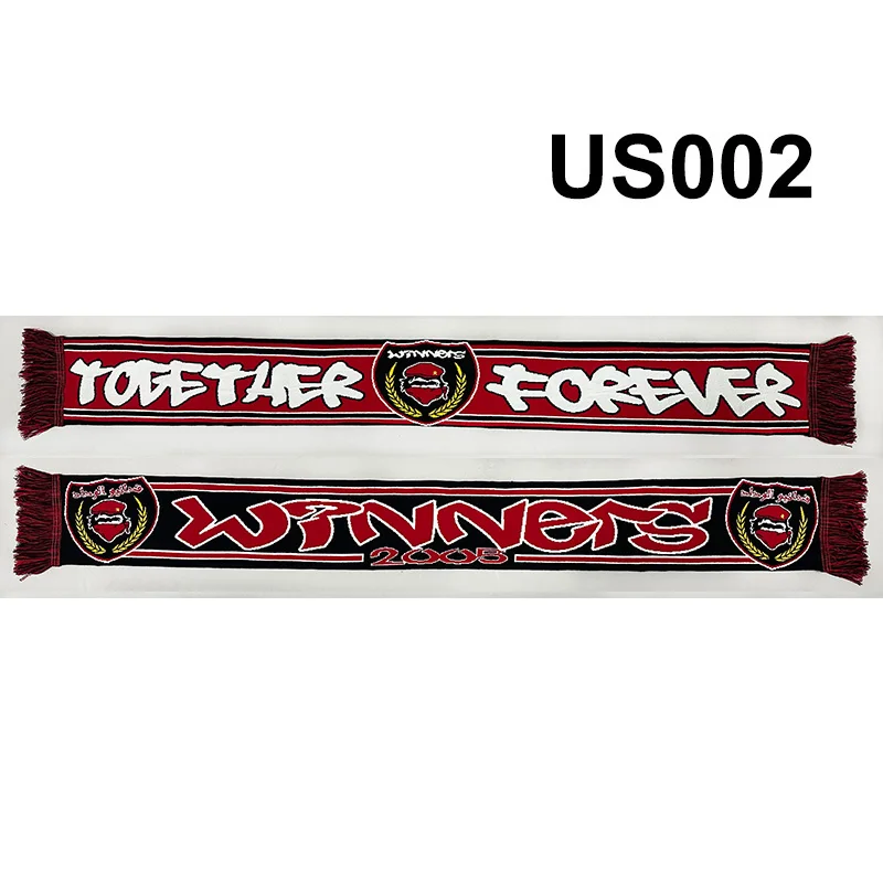 145*18 cm Size Together Forever Winners Ultra Spirit Scarf Elastic Scarf for Fans Double-faced Knitted US002