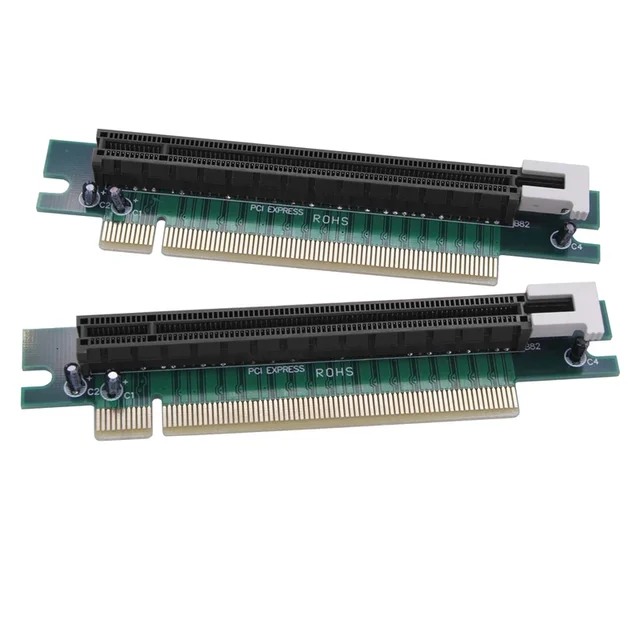 90/180 stopni PCI Express 16X męski na żeński PCIE Riser Card PCI-E X16 do X16 Slot Protect Tool Adapter do obudowy serwera PC 1U 2U