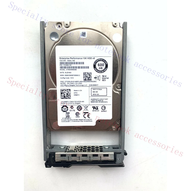 

R+ For Dell R95FV 0R95FV 600GB 10K 12Gb/s 2.5" SAS HDD Hard Drive ST600MM0088 W Tray