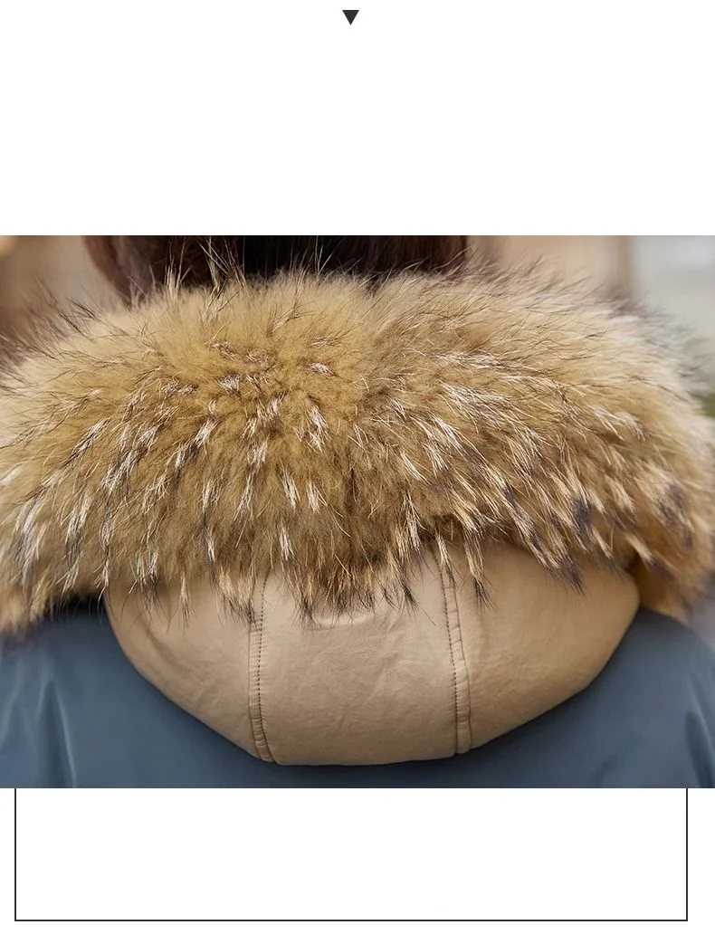 Down Cotton Jacket For Women Short Thickened 2026 Winter New Big Fur Collar Loose Cotton Coat Women's Warm Hooded Jackets Parker