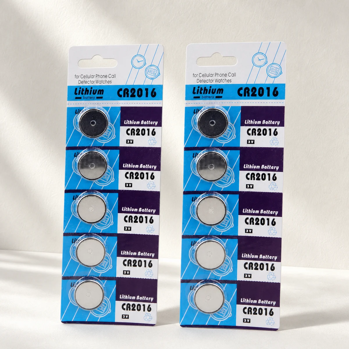 Lithium Coin Cell Battery CR2016 3V Button Battery for Watch Calculator Remote Control Key Fob Stable Power Use