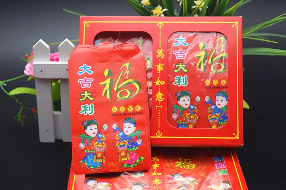 100PCS Mix small red envelope red packet Hongbao Money packet Spring festival products Chinese new year supplies Party favor OEM