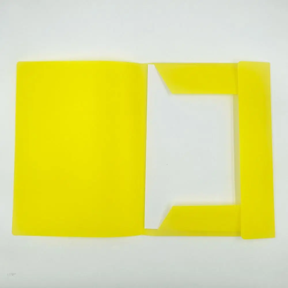 New Plastic A4 File Folder Elastic Strap Design Large Capacity File Case Expandable Test Paper Storage Folder Exam Paper Storage