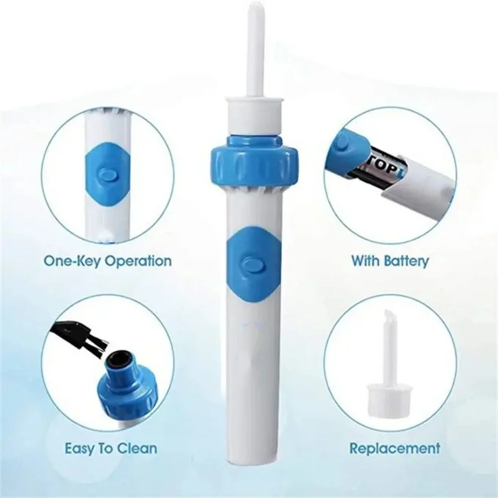 Ear Wax Removal Tool Electric Ear Cordless Safe Vibration Painless Ear Cleaner Silicon Ear Spoon Tool Set for Adults & Children - view 6