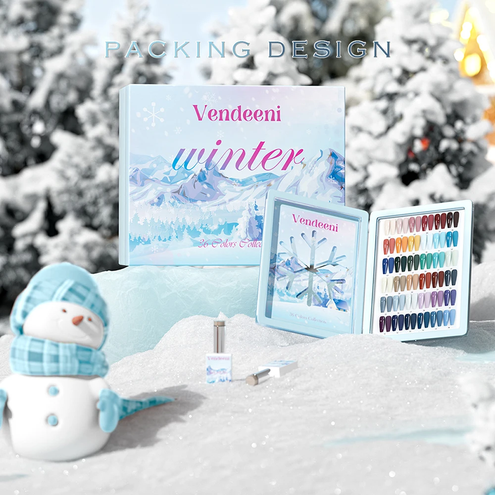 Vendeeni 36 Farben/Set Vier Jahreszeiten Einfarbiger Gel-Nagellack TPO HEMA-FREI Semi-Permanenter UV-Soak-Off Gel-Lack mit Display – Detail 38