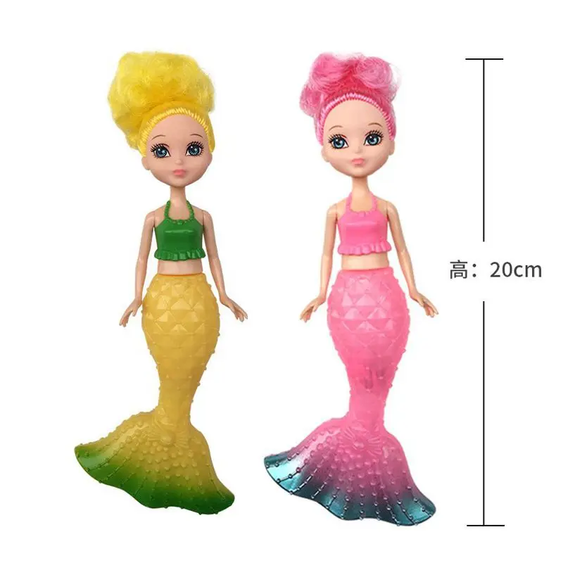 Kawaii Doll Items 16 cm Mini Mermaid Juguetes Miniature Small Animal  Dolls Kids Toys For Barbie DIY Game Children Baby Birthday