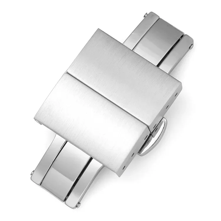 316L Stainless Steel Watch Buckle 16mm 18mm 20mm 22mm Metal Folding Clasp Silver Black Gold Watch Band Buckle Replacement Buckle