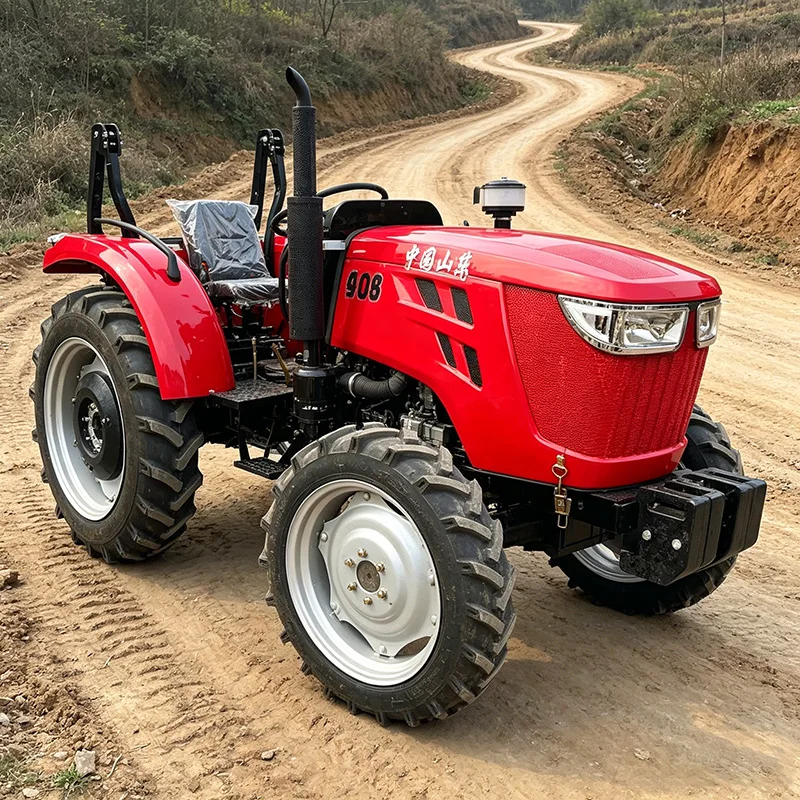 Customized 4WD High‑Power Tractor, Four‑Wheel Rotary Tiller, Wheeled Plowing Machine, Upgraded Cultivating & Plowing Machine