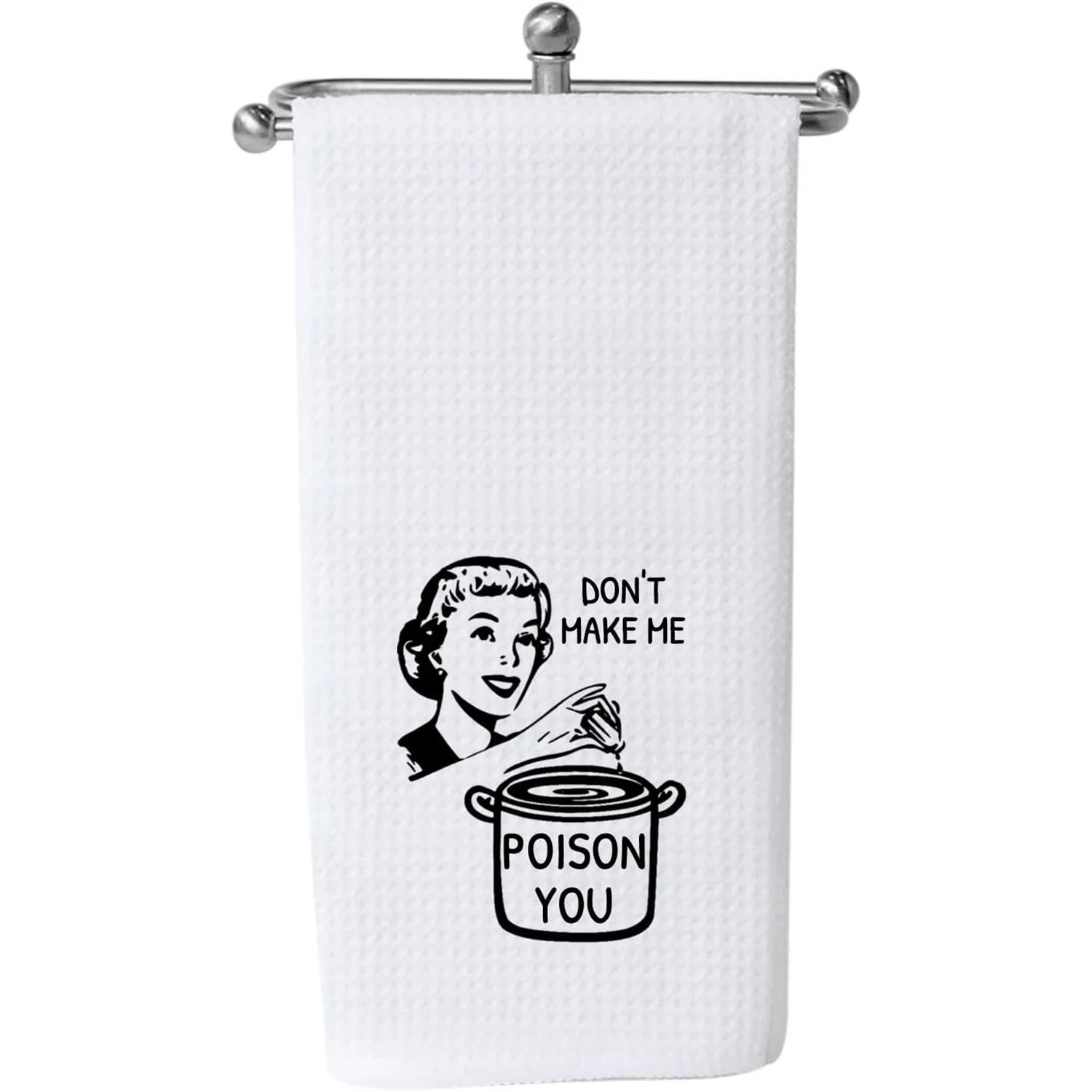 2024 Halloween Don’t Make Me Poison You Cute Funny Kitchen Towel Housewarming Gift Novelty Dish Towel Halloween Home Decoration