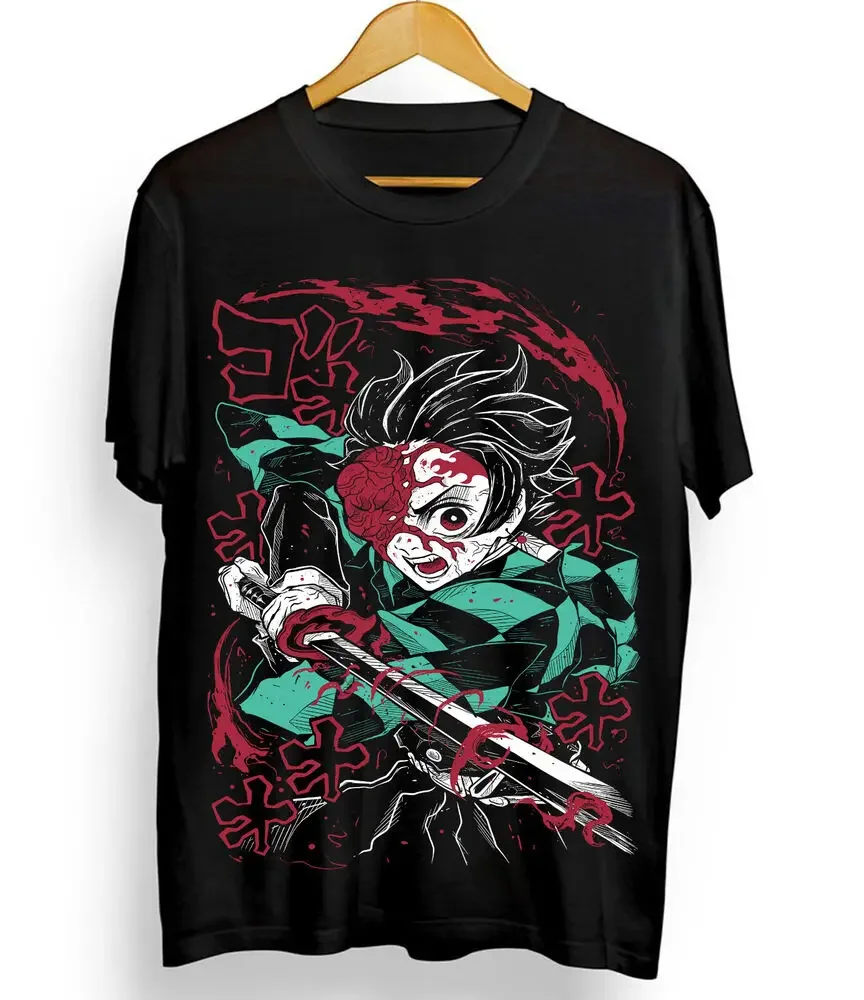 Tanjiro Demon Slayer T-Shirt Kimetsu No Yaiba Anime Manga Nezuko Tee ALL SIZES