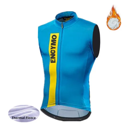 ENCINO Winter Thermal Fleece Cycling Sleeveless Vest Mtb Bike Bicycle Keep Warm Pro Team  Men\'s  Clothing