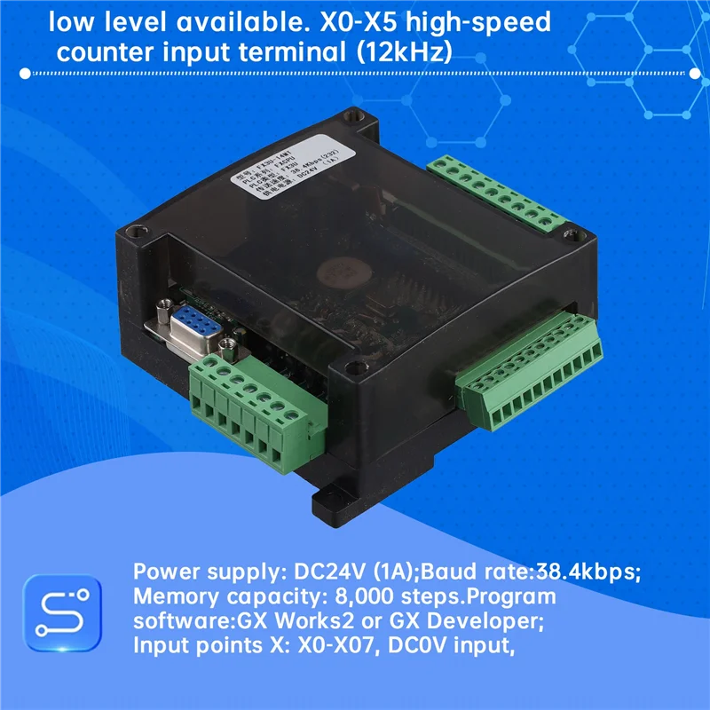 PORK-Plc Industriële besturingskaart Programmeerbare controller met analoge micro-programmeerbare controller Programmeerbare controller FX3U-