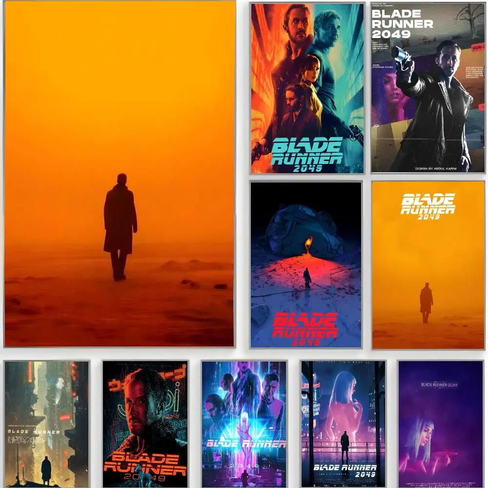 cyberpunk sci fi b-blade runner Poster Classic Wall Art  Home Decor  Peel and Stick Unframed