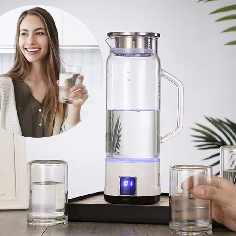 Factory Price High Hydrogen Water Pitcher Kettle Electric Hydrogen-rich Jug Water Ionizer for Home With Display Screen