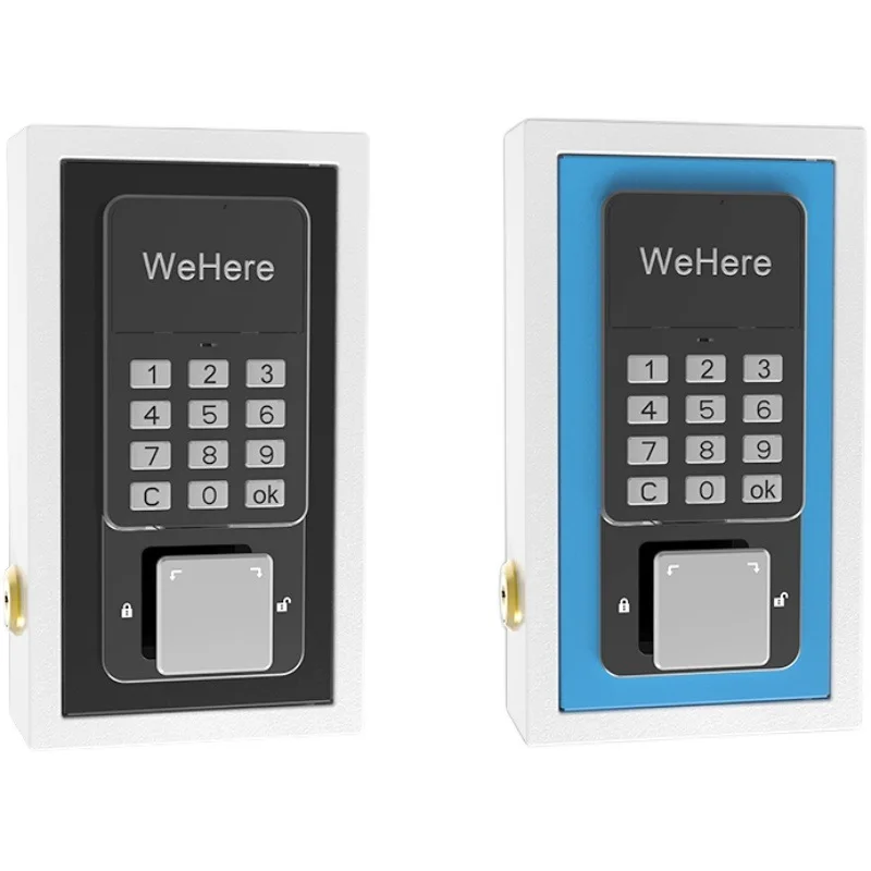 صندوق مفاتيح مثبت على الحائط بكلمة مرور ديناميكية مكون من رقم واحد، صندوق مفاتيح للسيارة، تخزين بطاقة الهاتف المحمول، فتح عن بعد