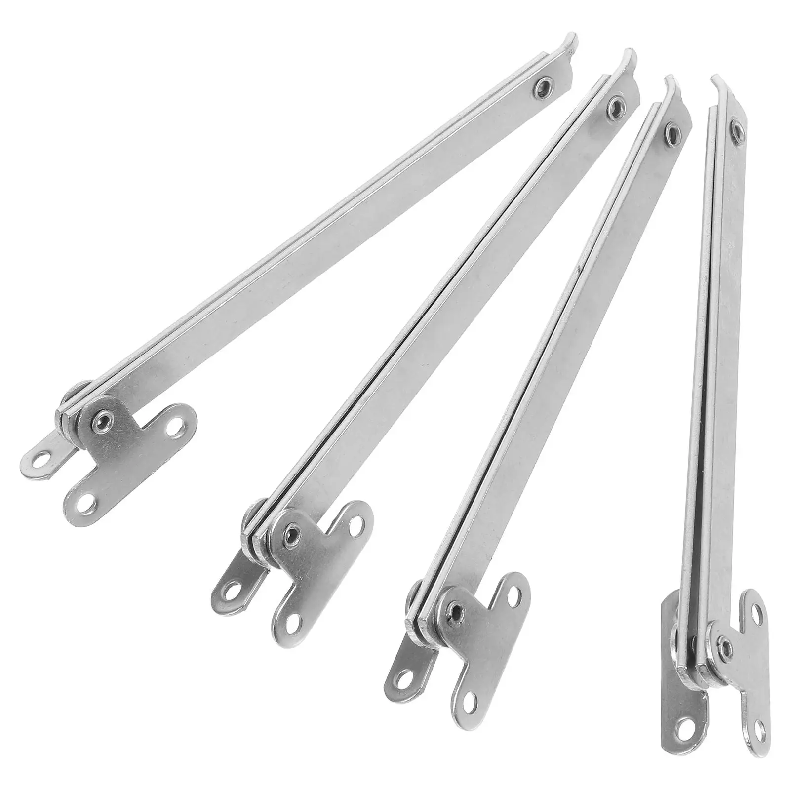 

4pcs Tie Rod Hinge Hidden Drop Desk Support Lid Hinges Cabinet Cupboard Lifting Bracket Iron Folding Soft Close Heavy Duty