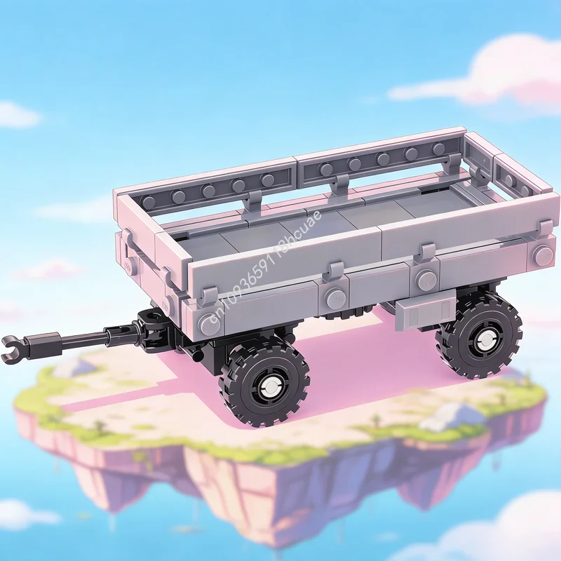 113pcs MOC Trailer Soviet Truck 1 Scale System Model Building Blocks Toy Christmas Gifts Architecture Assemble DIY Idea Creative