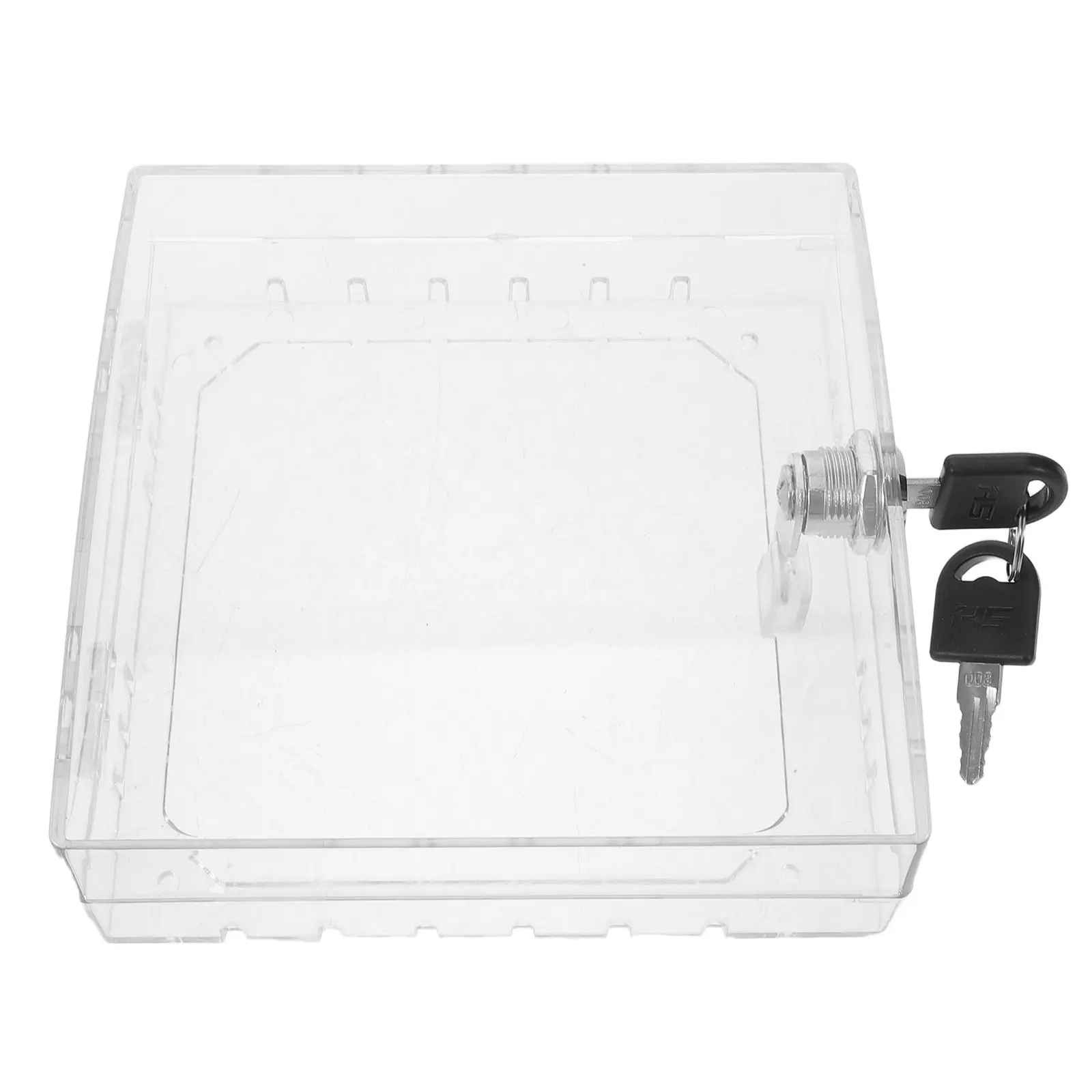

Lockable Clear Acrylic Thermostat Cover Large Wall Mount Lock Box for Ac Thermostat Office Home