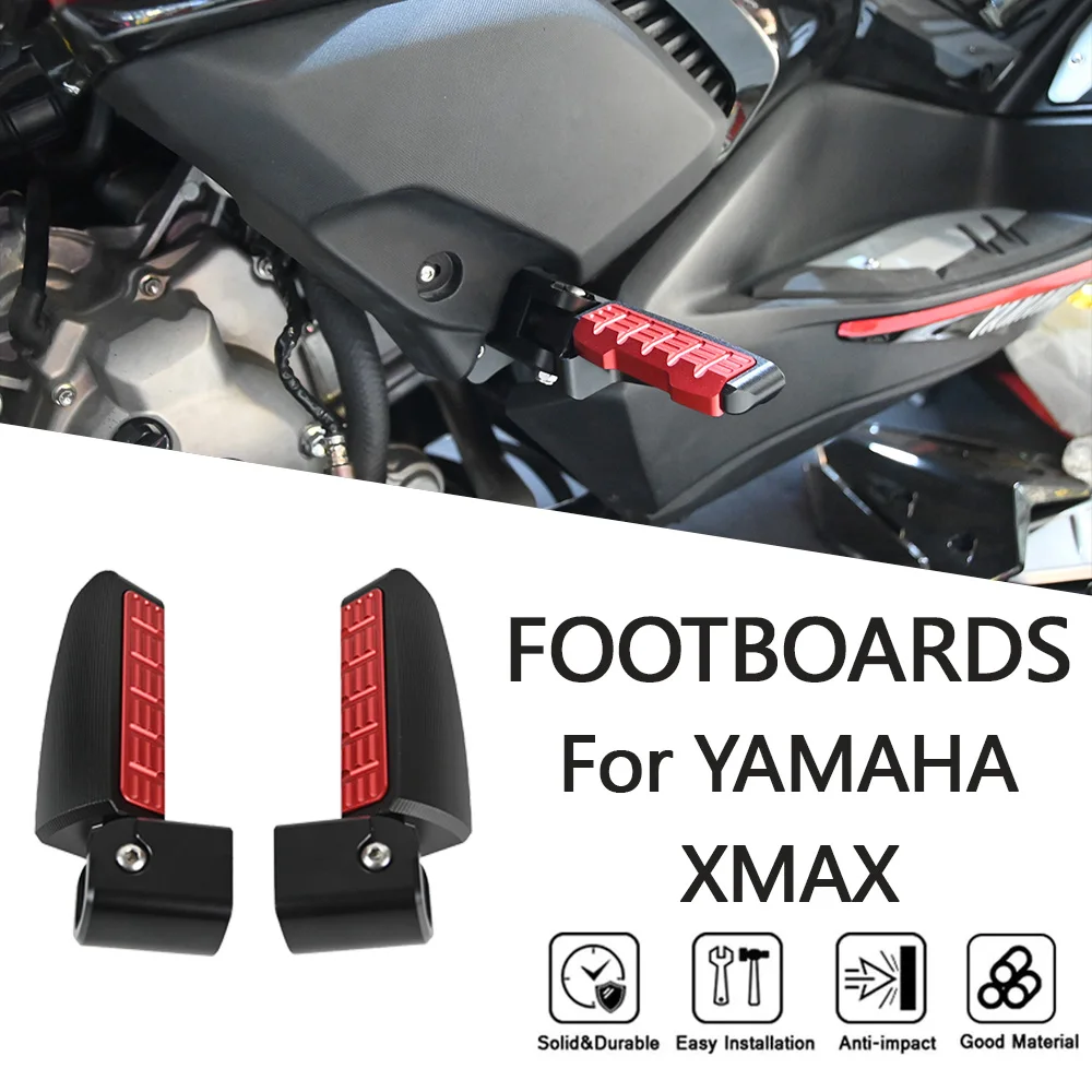 

MTKRACING FOOTBOARDS For YAMAHA XMAX 2023-2024 Motorcycle Footboard Steps Foot Plate Footrest Pedal Footpads Plate