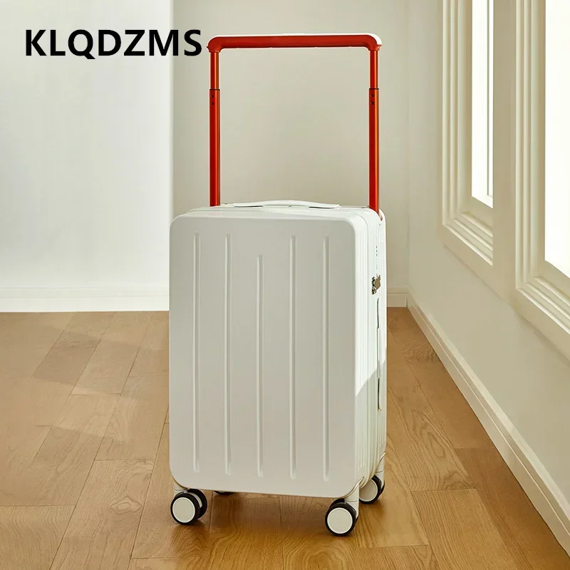 

KLQDZMS Rolling Luggage ABS+PC Large Capacity Trolley Case 20"22"24"26 Inch Boarding Case Universal Wheel Cabin Suitcase