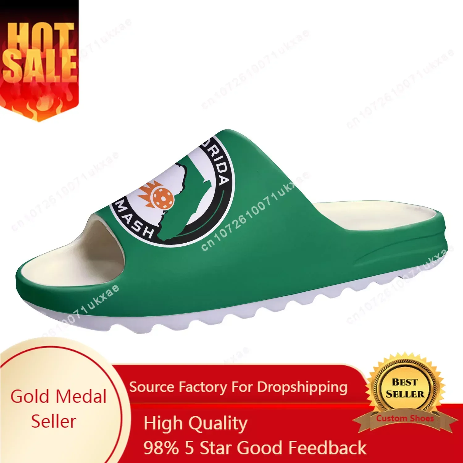 FLORIDA pickleball Soft Sole Sllipers Home Clogs Customized Step On Water Shoes Mens Womens Teenager Step in Sandals