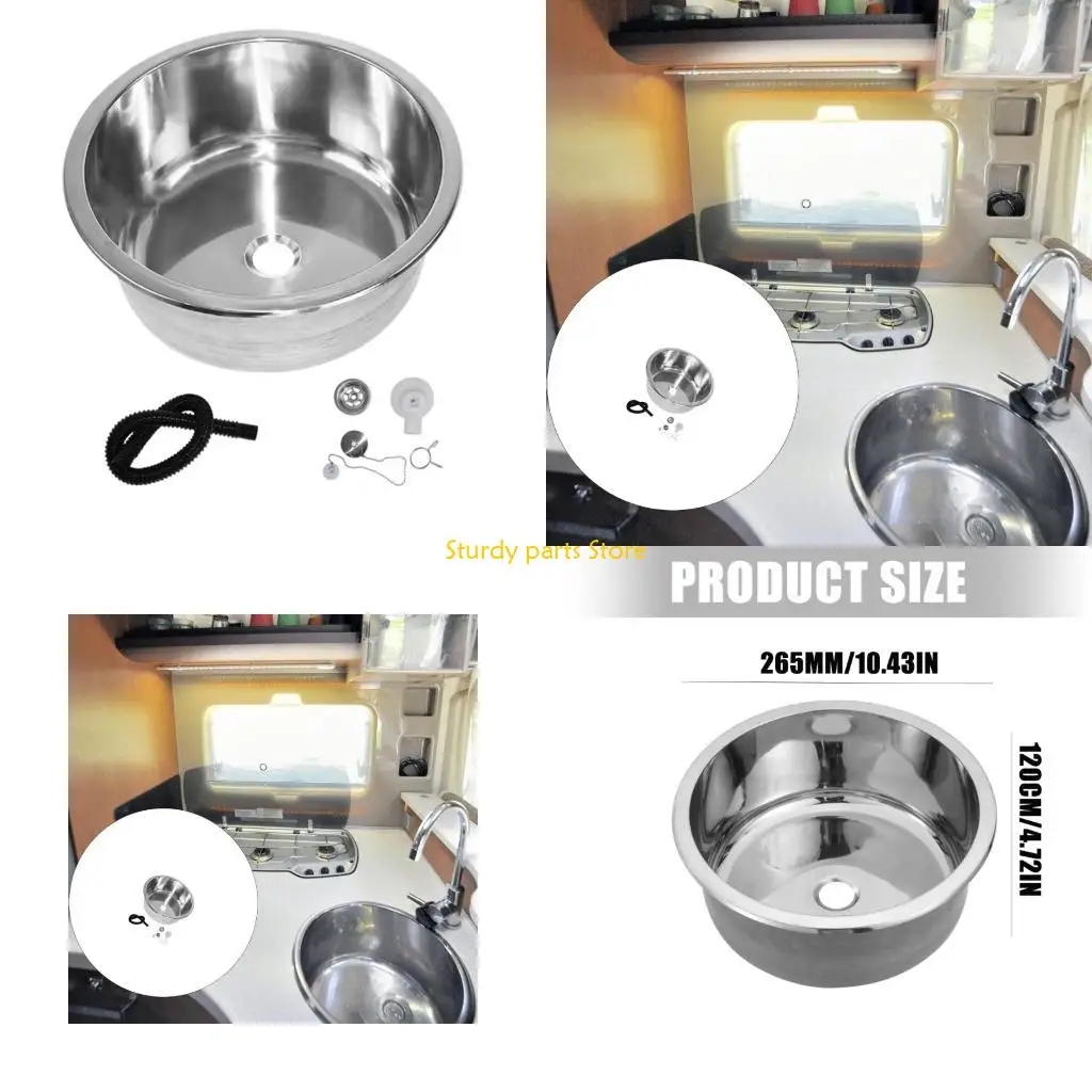 

97QC круглые кухонные мойки из нержавеющей стали, бассейн для мытья посуды, ванная комната, ручная раковина, раковина с одной