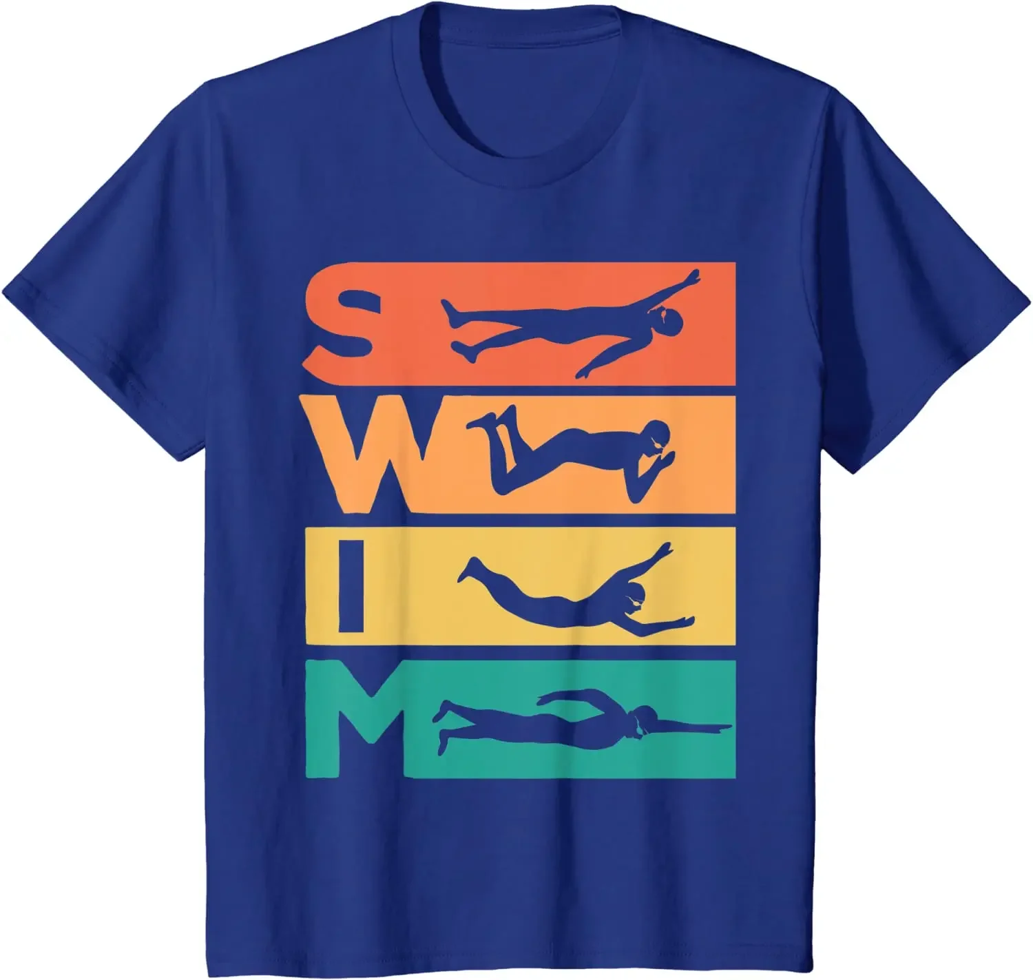 Retro Vintage Swimming Gift For Swimmers T-Shirt