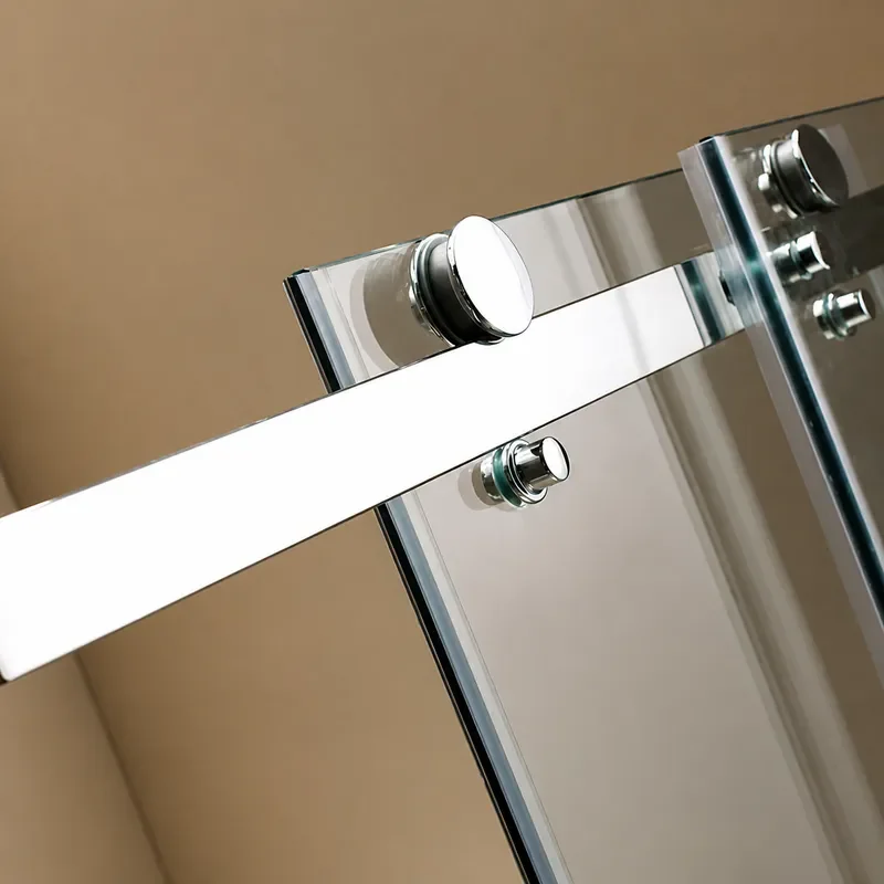 Tempered Glass Shower Enclosure Double Door Bathroom Partition Dry Wet Separation Simple Household Shower Room
