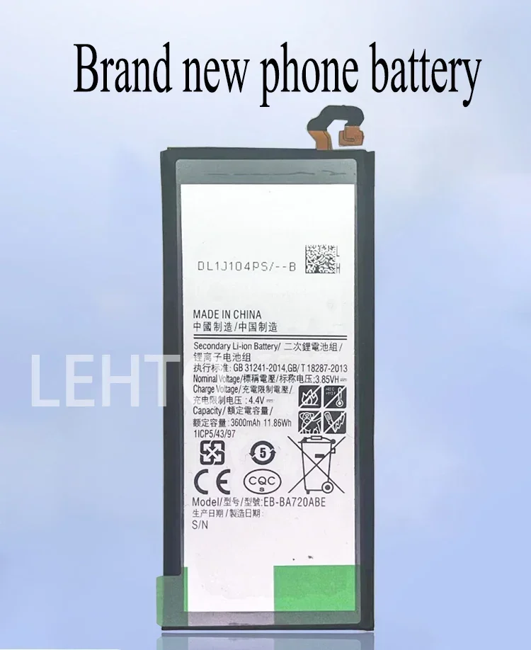 100%  EB-BA720ABE 3600mAh Battery For Samsung Galaxy A7 2017 version A720 SM-A720 A720F SM-A720S A720F/DS