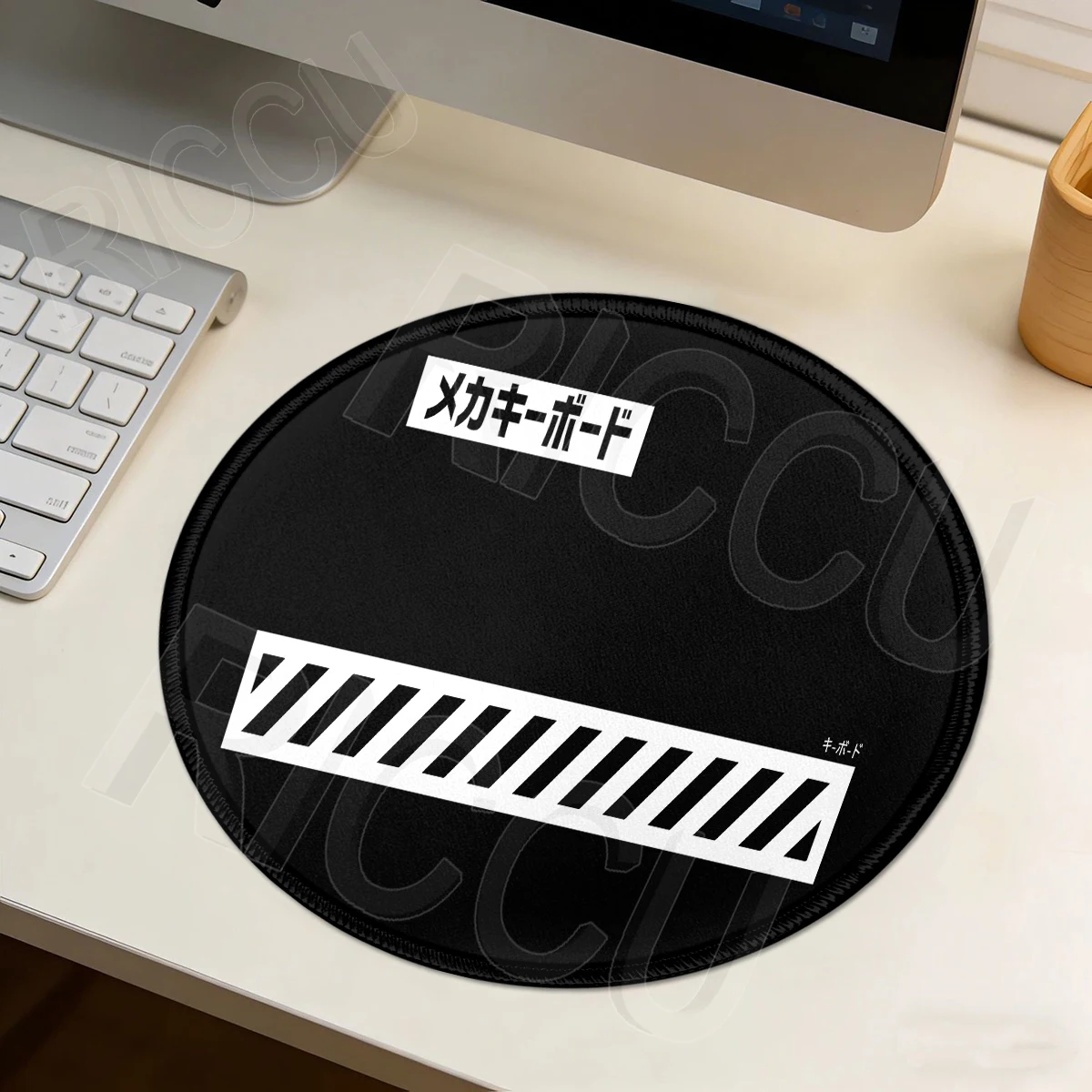 Round Mousepad Company Pc Gamer Desk Mat Gaming Pad Art Mechanical Keyboard non-slip Mouse Pad Personalized Laptop Black XS Mat