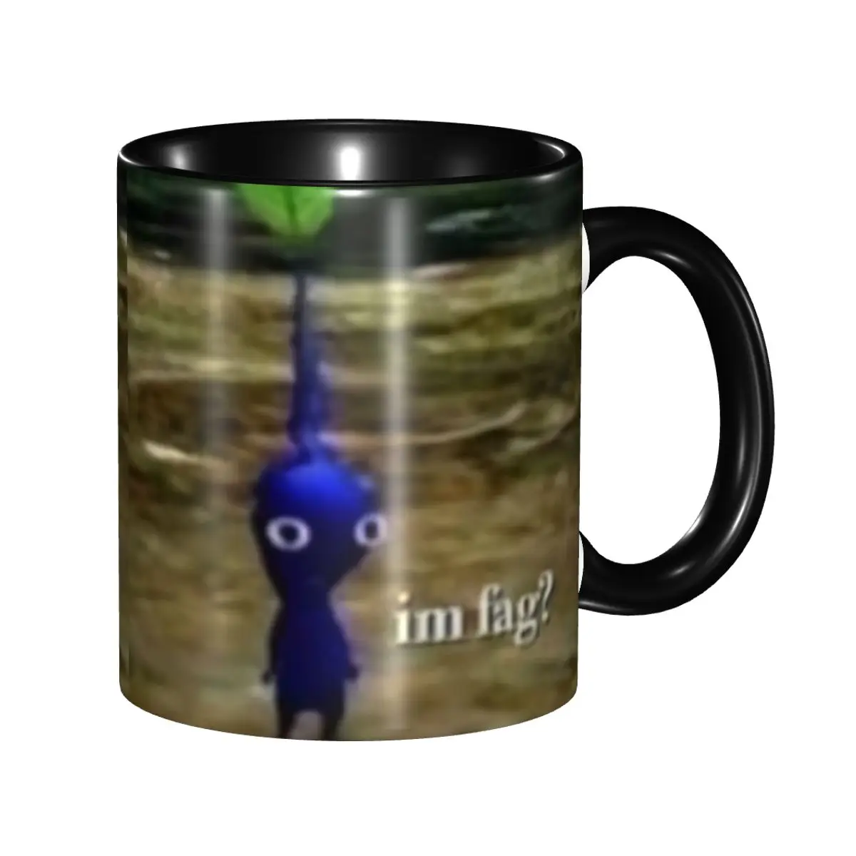Personalized Plant Creature Cartoon Video Game Pikmin Meme Coffee Mugs DIY Ceramic Milk Tea Cups