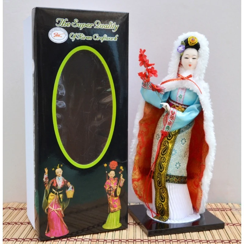 1pcs 12Inch Chinese Beijing Opera Dolls Chinese Style Peking Opera Doll Silk Doll Beijing Special Gift Chinese Cultural Rag Doll
