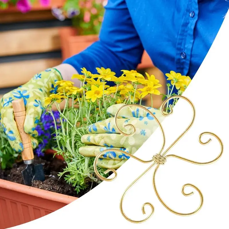 حامل جذع الزهور حديد قابل للتعديل وقابل لإعادة الاستخدام حامل جذع النبات مضاد للتحميل ومضاد للانزلاق تعريشة حديقة قوية للحديقة
